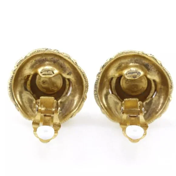 CHANEL Earring Plated Gold 30.2g Women